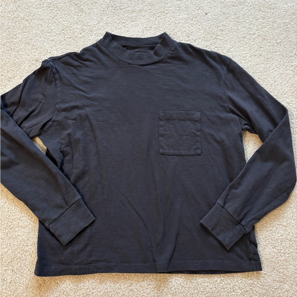 Madewell Charcoal Long Sleeve Tee Size Small